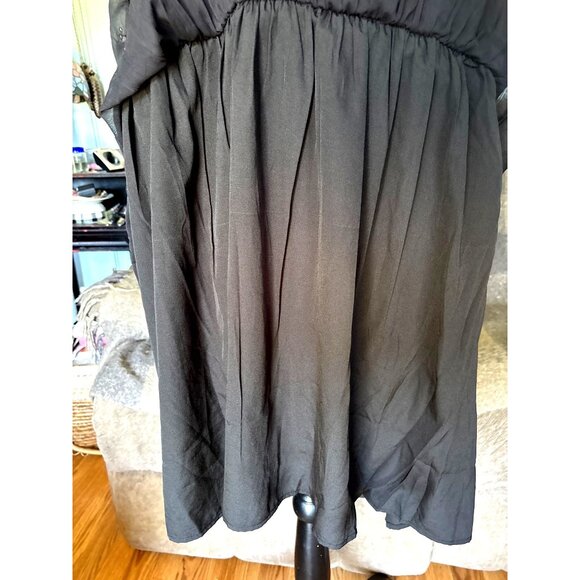 Old Navy Boho-Midi Dress XXL Smocked Bodice & Eyelet Hem Flowy Fairy Whimsigoth - Picture 6 of 13